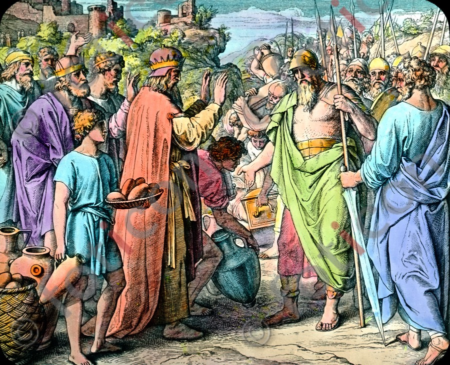 Abraham wird von Melchisedek gesegnet | Abraham is blessed by Melchizedek (foticon-simon-045-020.jpg)